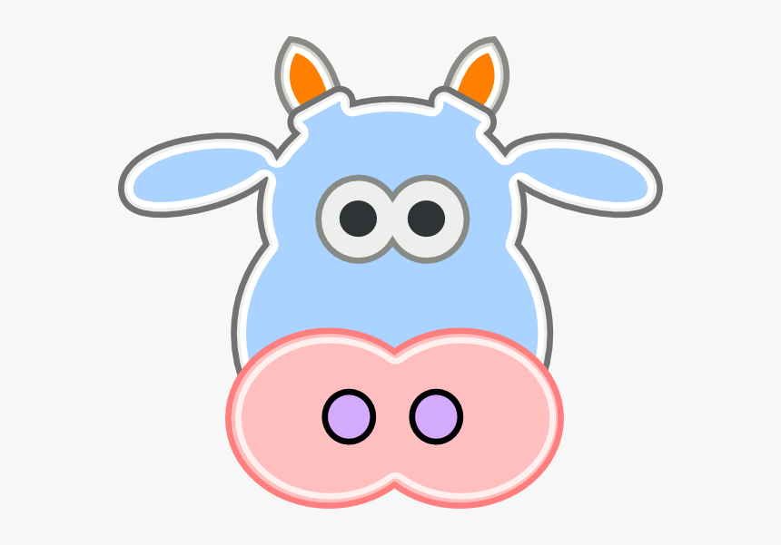 Cow Face Drawing Easy, HD Png Download, Free Download