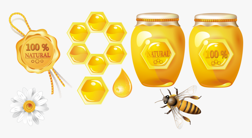 Image Transparent Stock Honey Bee Honeycomb Theme Transprent - Honeycomb, HD Png Download, Free Download