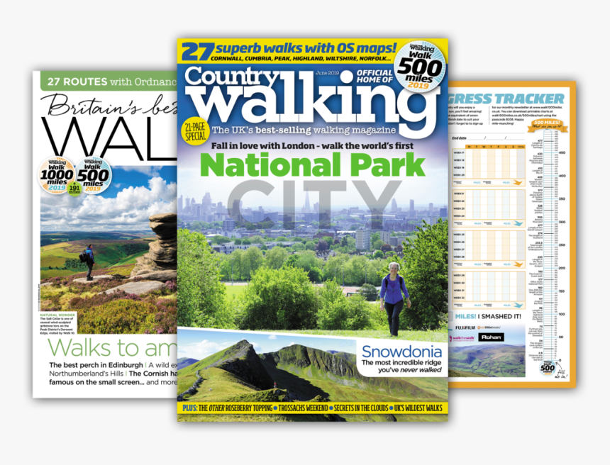 June Issue Splay Copy 2 - Country Walking Magazine, HD Png Download, Free Download