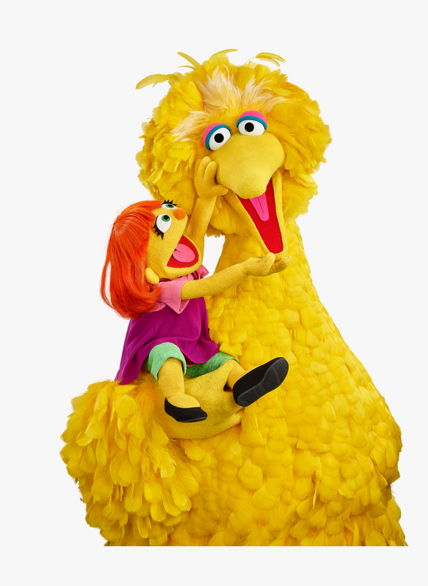Sesame Street Big Bird And Julia, HD Png Download, Free Download