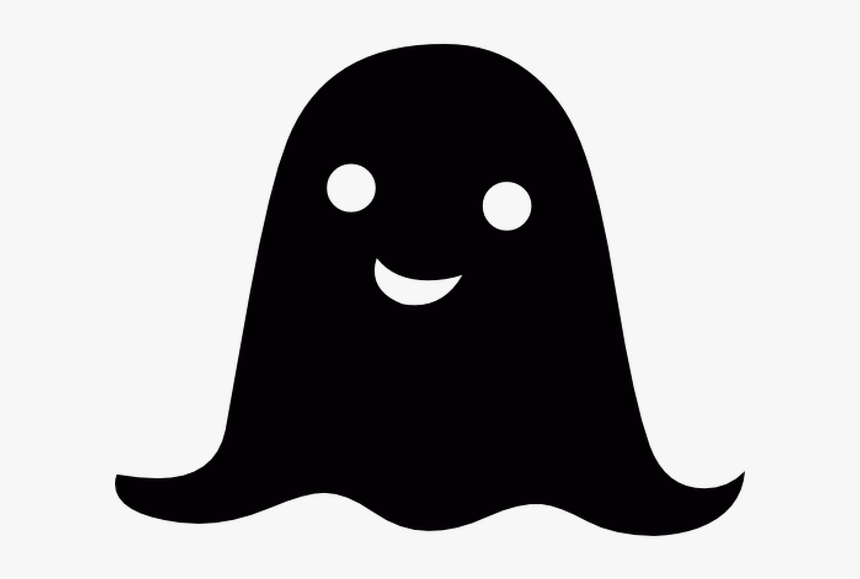 Ghost Clip Art Illustration Festival Halloween - Ghost Silhouette Smile, HD Png Download, Free Download