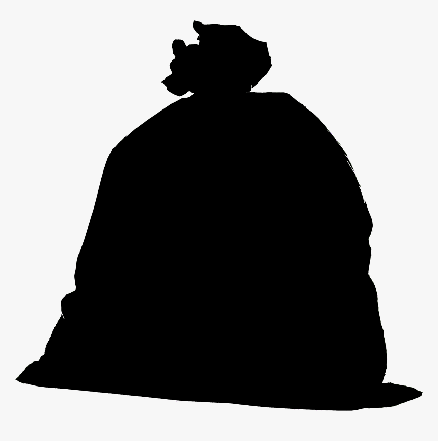 Silhouette Of A Trash Bag, HD Png Download, Free Download