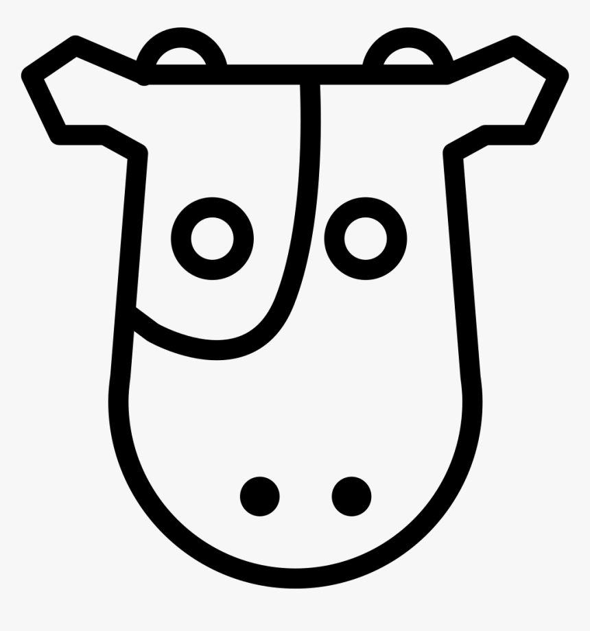 Cow Frontal Head Comments - Icon, HD Png Download, Free Download