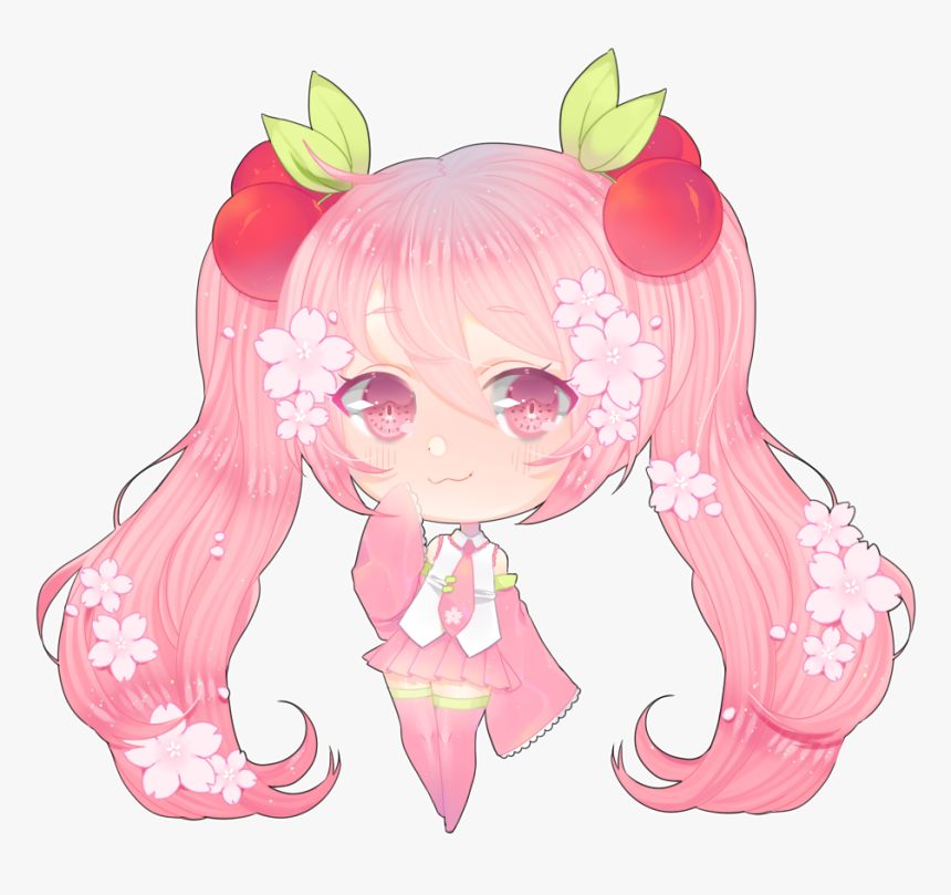 Miku Sakura Version - Sakura Miku Chibi, HD Png Download, Free Download