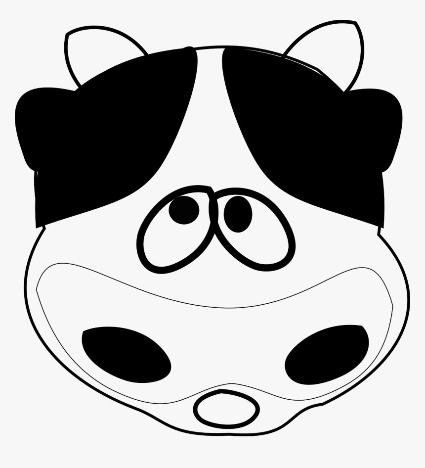 Cow Face Head Free Picture - Cow Face Clip Art, HD Png Download, Free Download