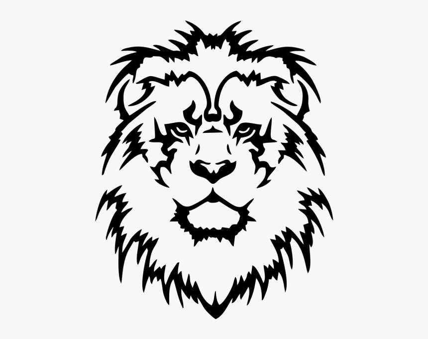 Head Wall Sticker Decal Lion Bumper Clipart - Tribal Lions Head Tattoo, HD Png Download, Free Download