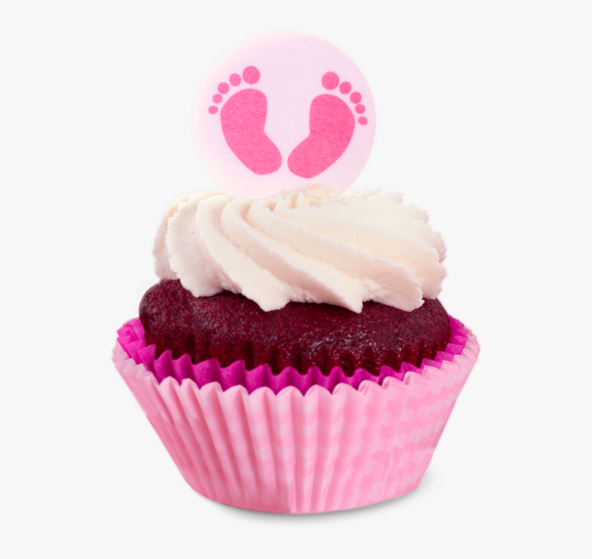 Baby Religious Celebration Pink Cupcake - Pink Baby Shower Its A Girl Decoration, HD Png Download, Free Download