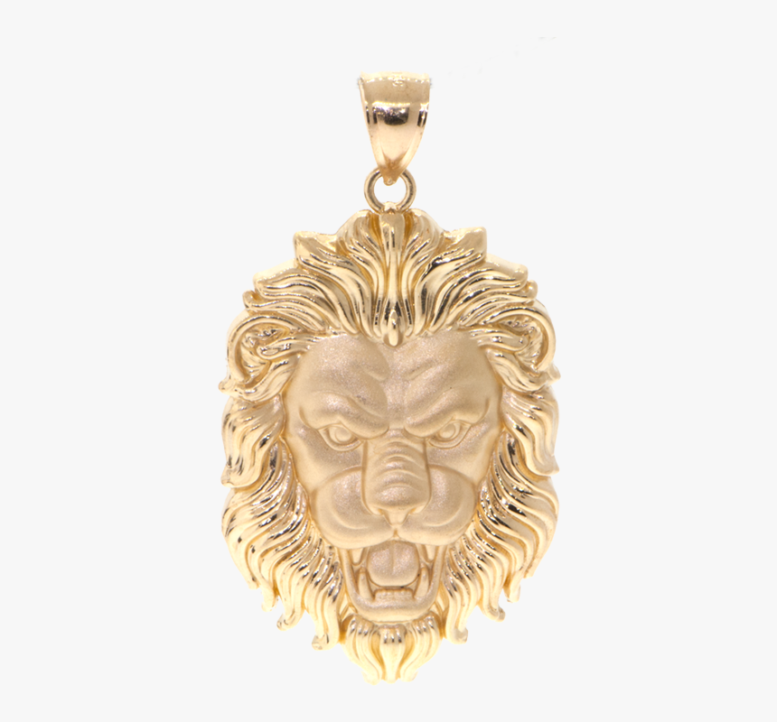 Gold 14k Gold Lion Pendant, HD Png Download, Free Download