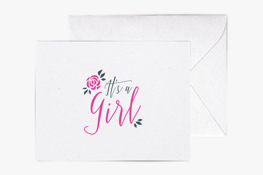It’s A Girl Card - Calligraphy, HD Png Download, Free Download