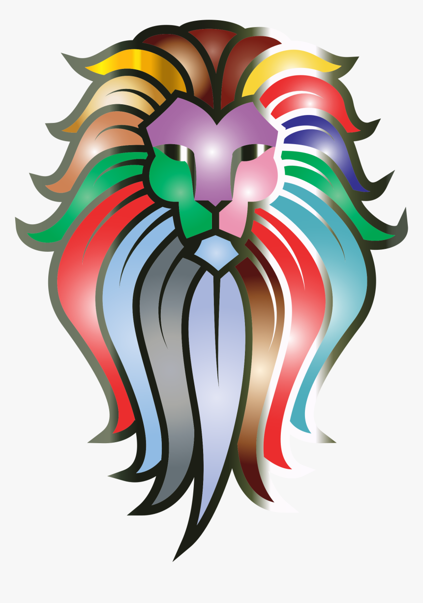 Lion Face Png - Lion Tattoo Silhouette, Transparent Png, Free Download