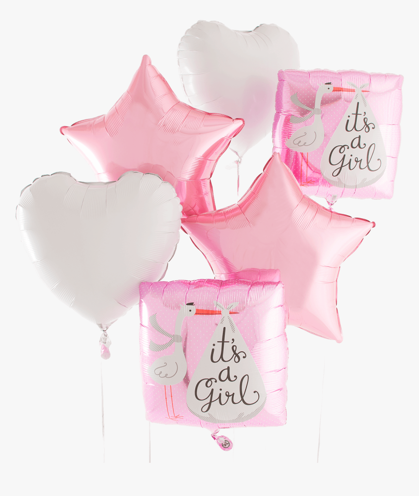 It"s A Girl Stork Helium Foil Balloon - Wedding Favors, HD Png Download, Free Download