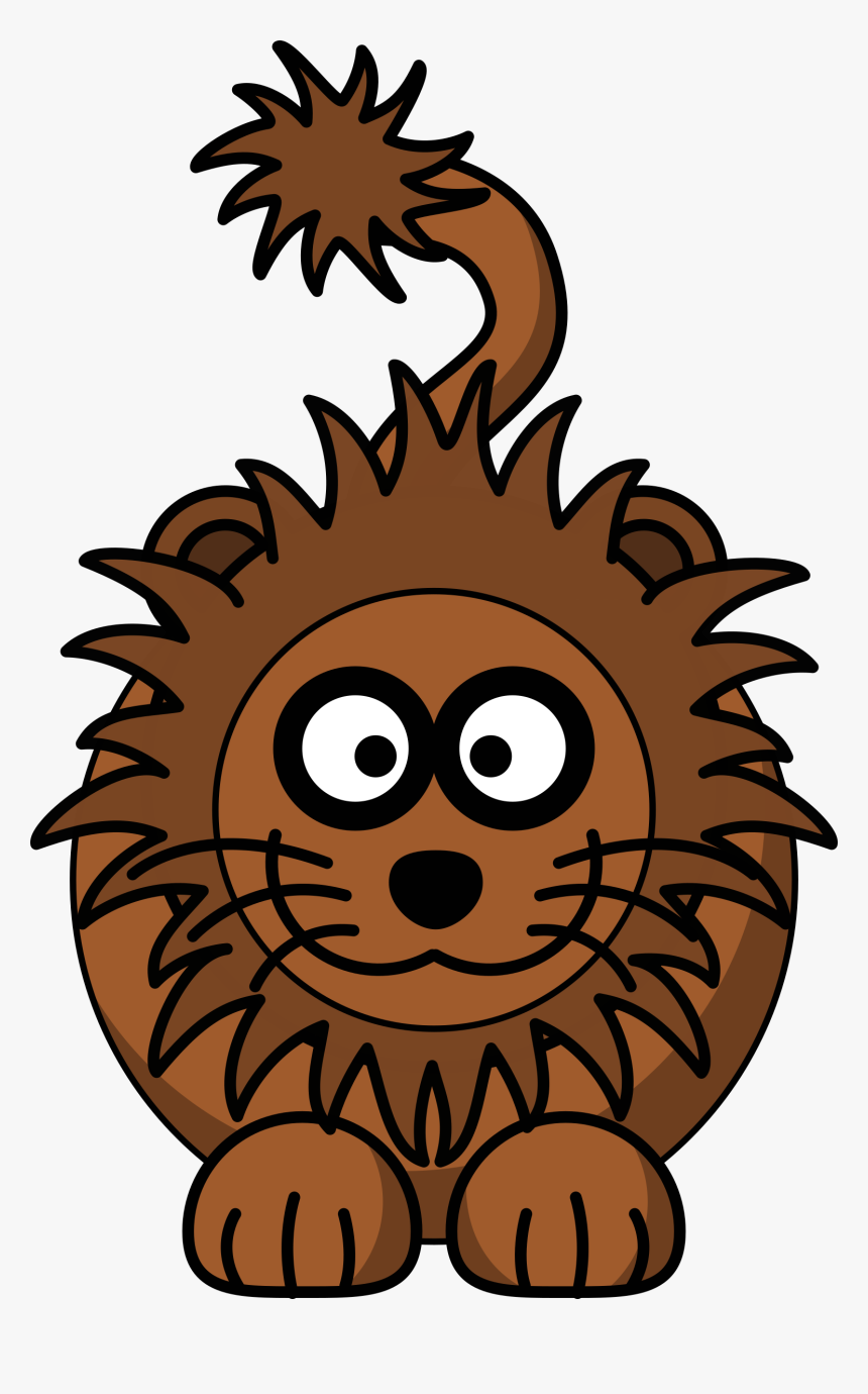 Lion Head Clipart Clip Art - Lion Cartoon Clip Art, HD Png Download, Free Download