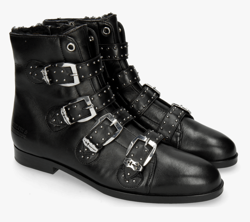 Ankle Boots Susan 44 Nappa Black Sword Buckle - Motorcycle Boot, HD Png Download, Free Download