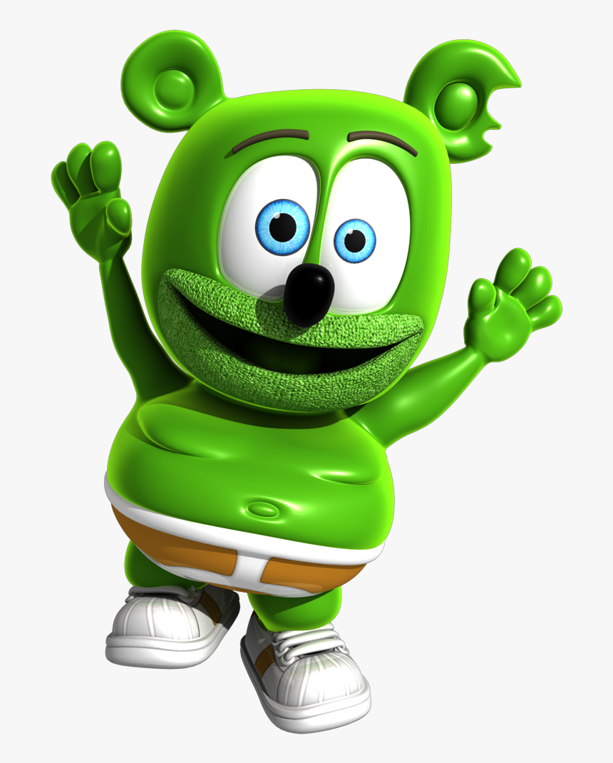 Gummy Bear Gets Youtube Serie - Green Gummy Bear Cartoon, HD Png Download, Free Download