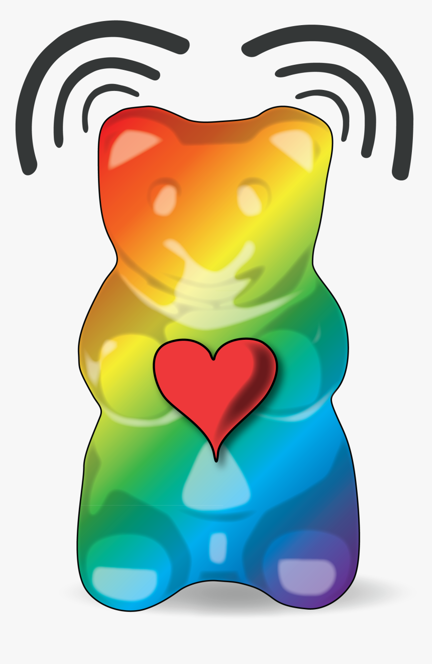 Colorful Gummy Bear Png - Cute Keep Calm Love Gummy Bears, Transparent Png, Free Download