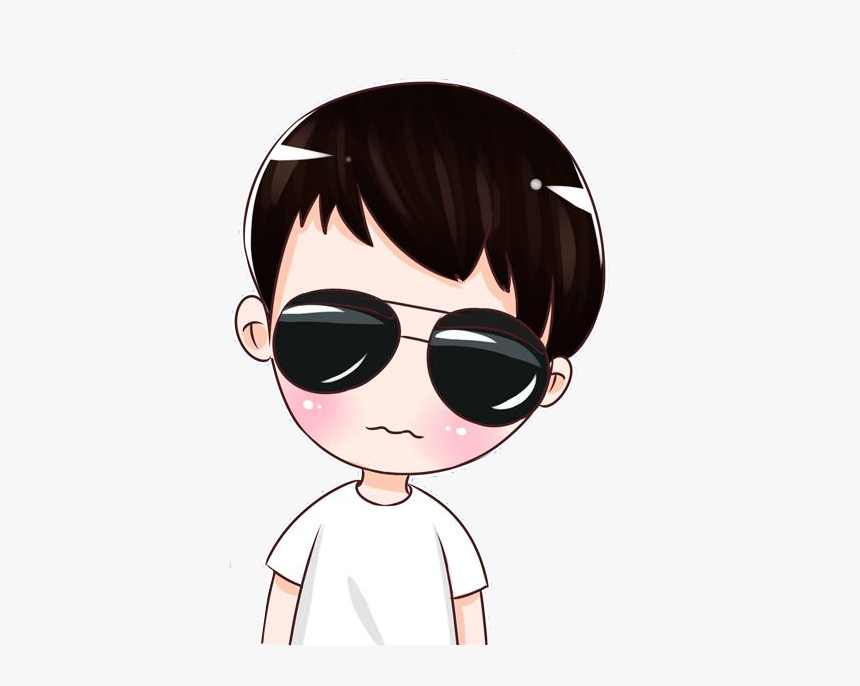 Boy Animation Sunglasses Cartoon Png Image High Quality - Cartoon Boy With Goggles, Transparent Png, Free Download