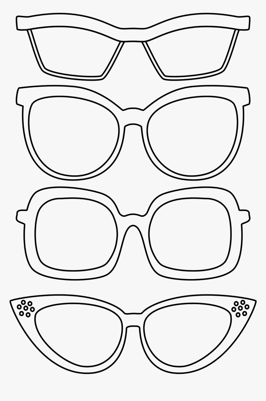 Transparent Cool Sunglasses Png - Coloring Book Glasses, Png Download, Free Download