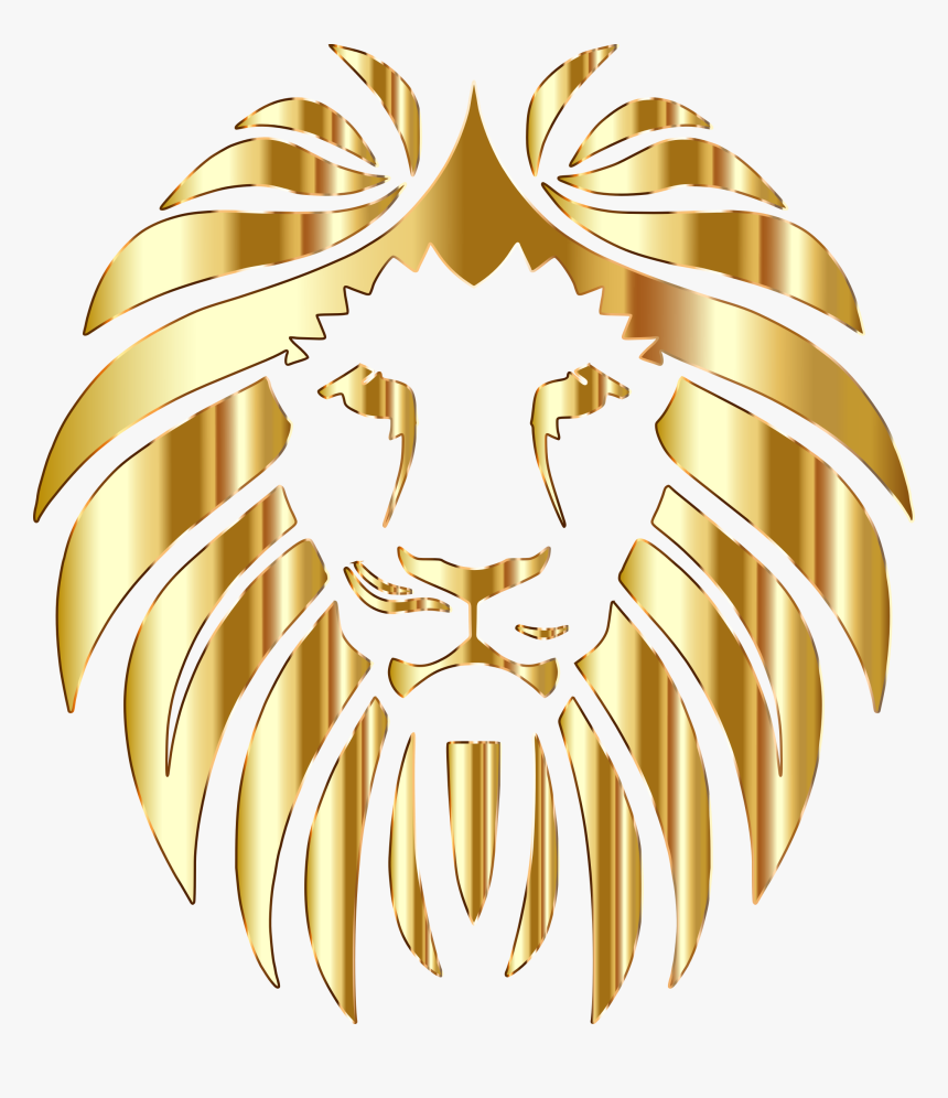 Transparent Mountain Lion Clipart - Gold Lion No Background, HD Png Download, Free Download