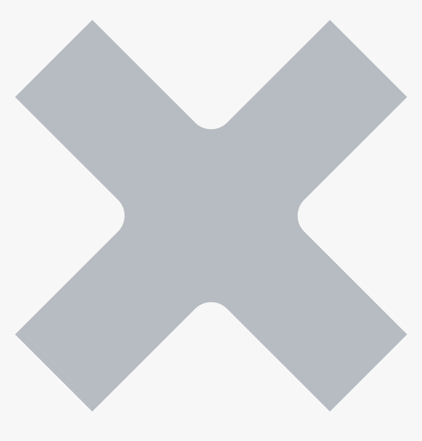 Cross Icon Transparent Grey, HD Png Download, Free Download