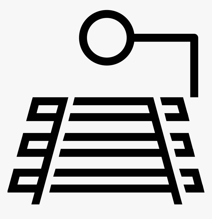 Track Clipart Railway Line - Train Signal Icon, HD Png Download, Free Download