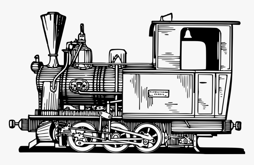 Rolling Stock,land Vehicle,steam Engine - Clipart Locomotive, HD Png Download, Free Download