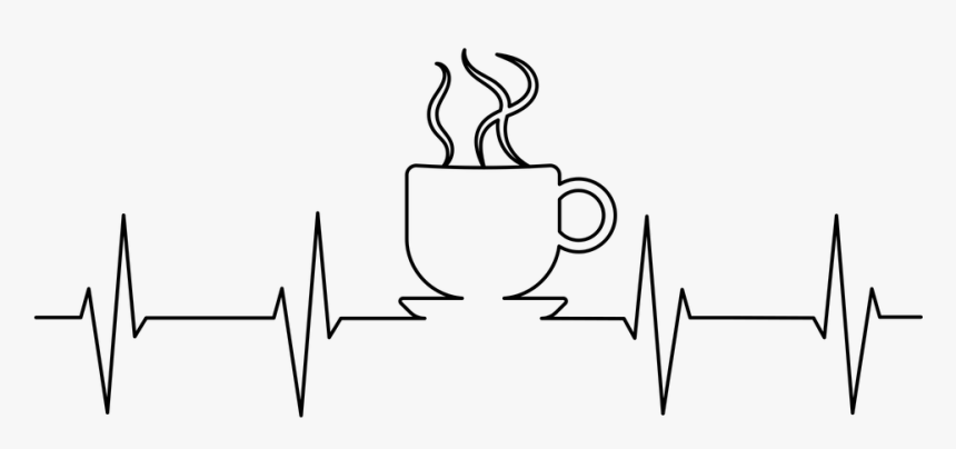 Ekg, Coffee, Health, Drink, Beverage, Caffeine - Ecg Coffee, HD Png Download, Free Download