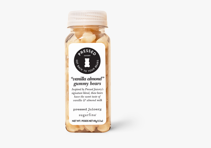 Vanilla Almond Gummy Bears - Bottle, HD Png Download, Free Download