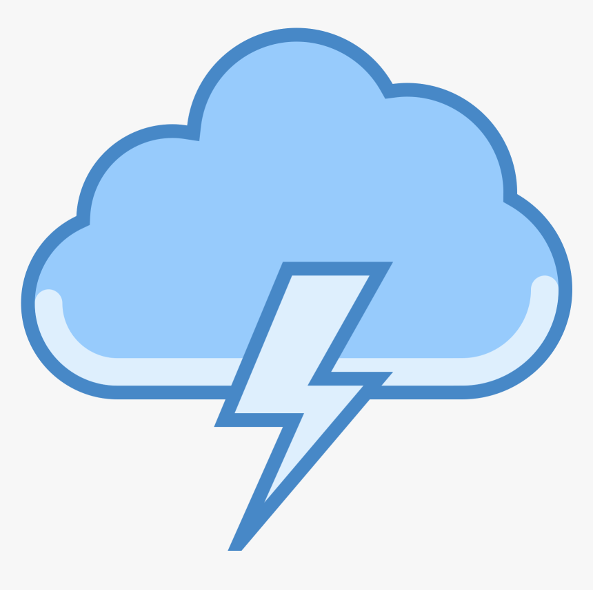 The Icon Is A Stylized Depiction Of A Storm Cloud - Transparent Storm Cloud Clip Art, HD Png Download, Free Download