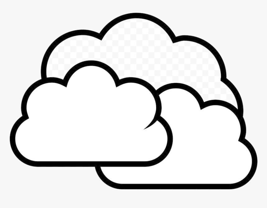 Cloud Rain Storm Clip Art Partly Cloudy Clipart Transparent - Transparent Background Cloud Clipart, HD Png Download, Free Download