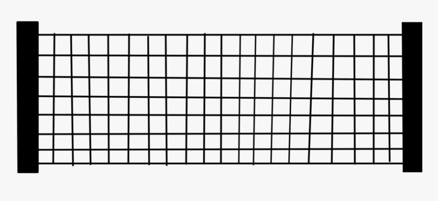 Volleyball Net Clipart Black And White - Transparent Background Volleyball Net Vector, HD Png Download, Free Download
