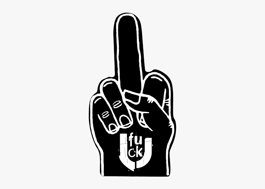 Foam Hand Middle Finger, HD Png Download, Free Download