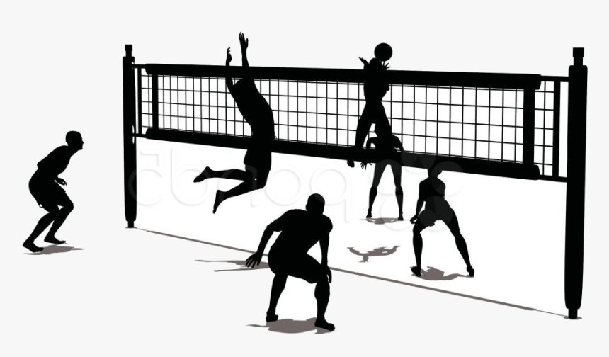 Volleyball Black And White Clipart , Transparent Cartoons - Volleyball Black And White Clipart, HD Png Download, Free Download