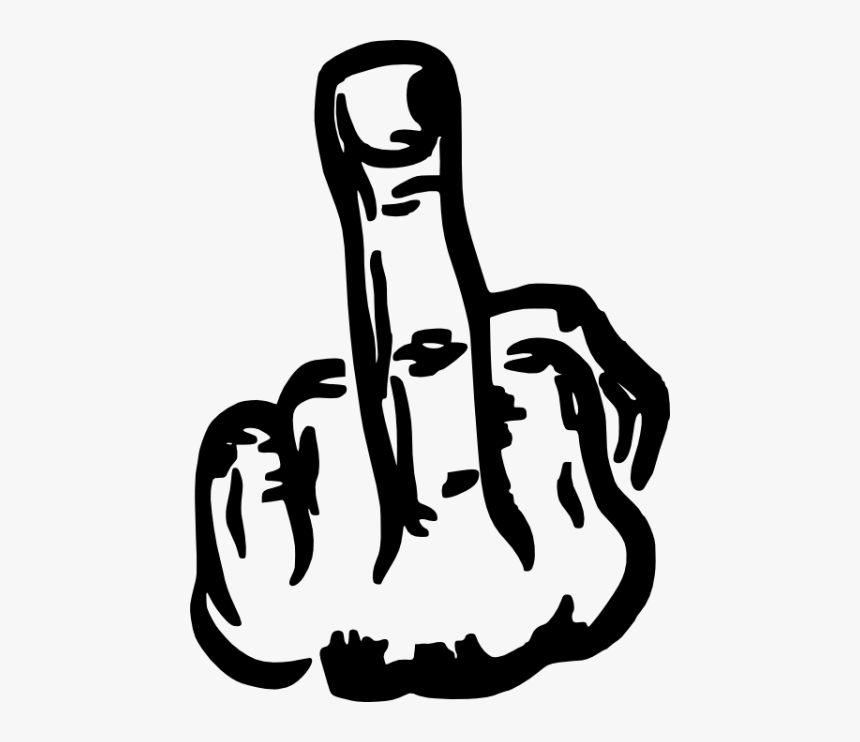 Transparent Curse Clipart - Middle Finger Logo Png, Png Download, Free Download