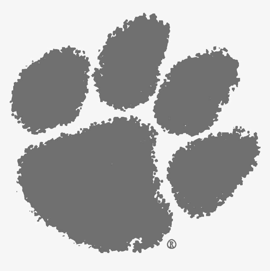 Avon School - White Clemson Paw Png, Transparent Png, Free Download