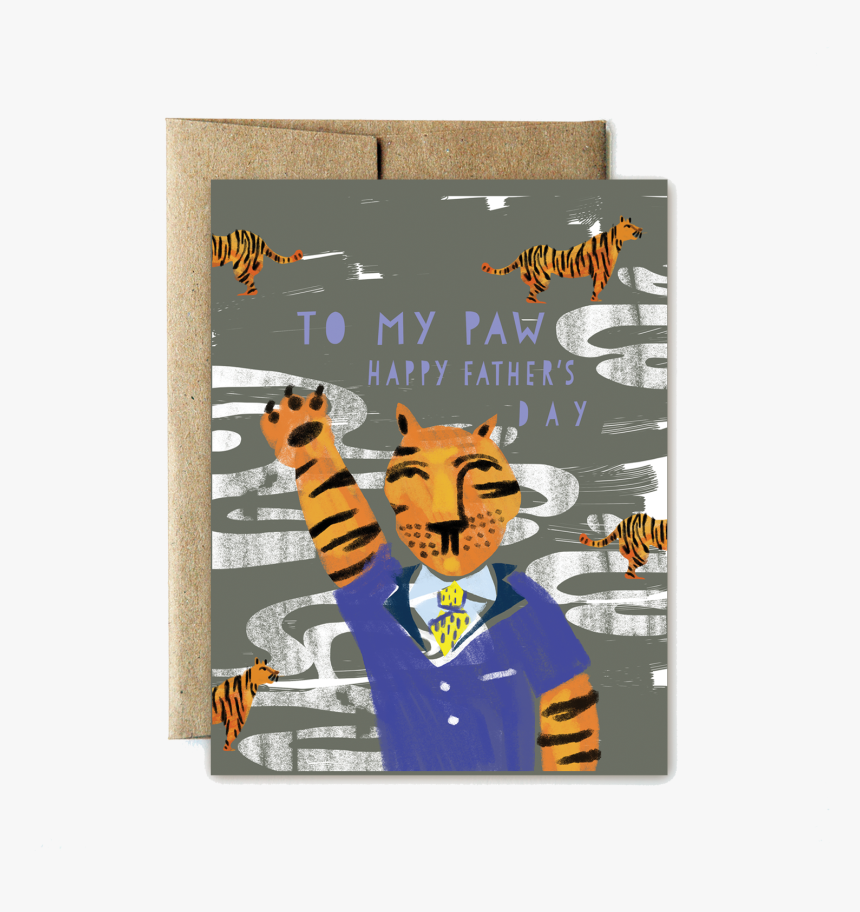 Tiger"s "paw - Fathers Day Card Tiger, HD Png Download, Free Download