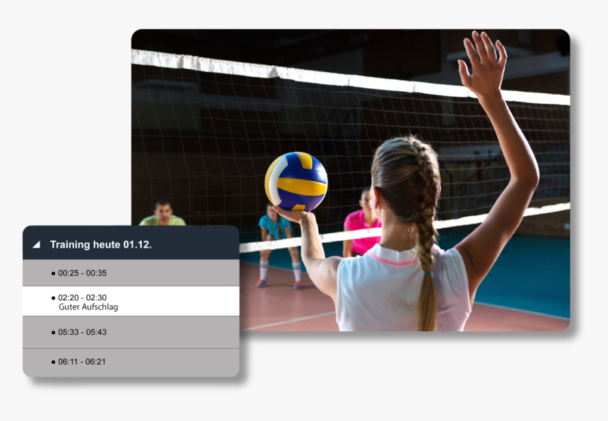 Volleyball Tagging Sportsoftware Utilius - Volleyball Player, HD Png Download, Free Download