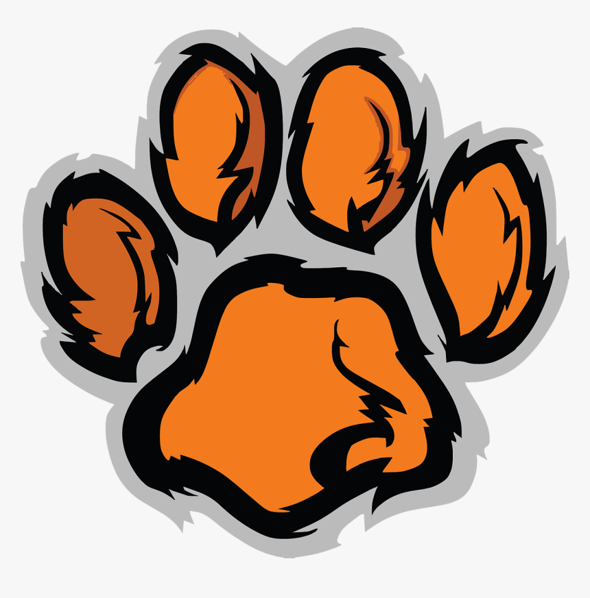 Clemson Paw Png - Tiger Paw Print Clipart, Transparent Png, Free Download