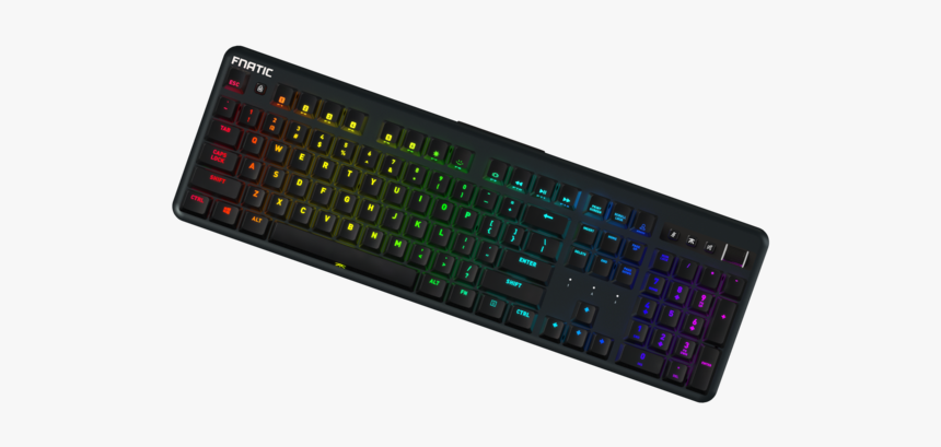 Fnatic Gear Streak Rgb Red Silent Cherrymx - Computer Keyboard, HD Png Download, Free Download