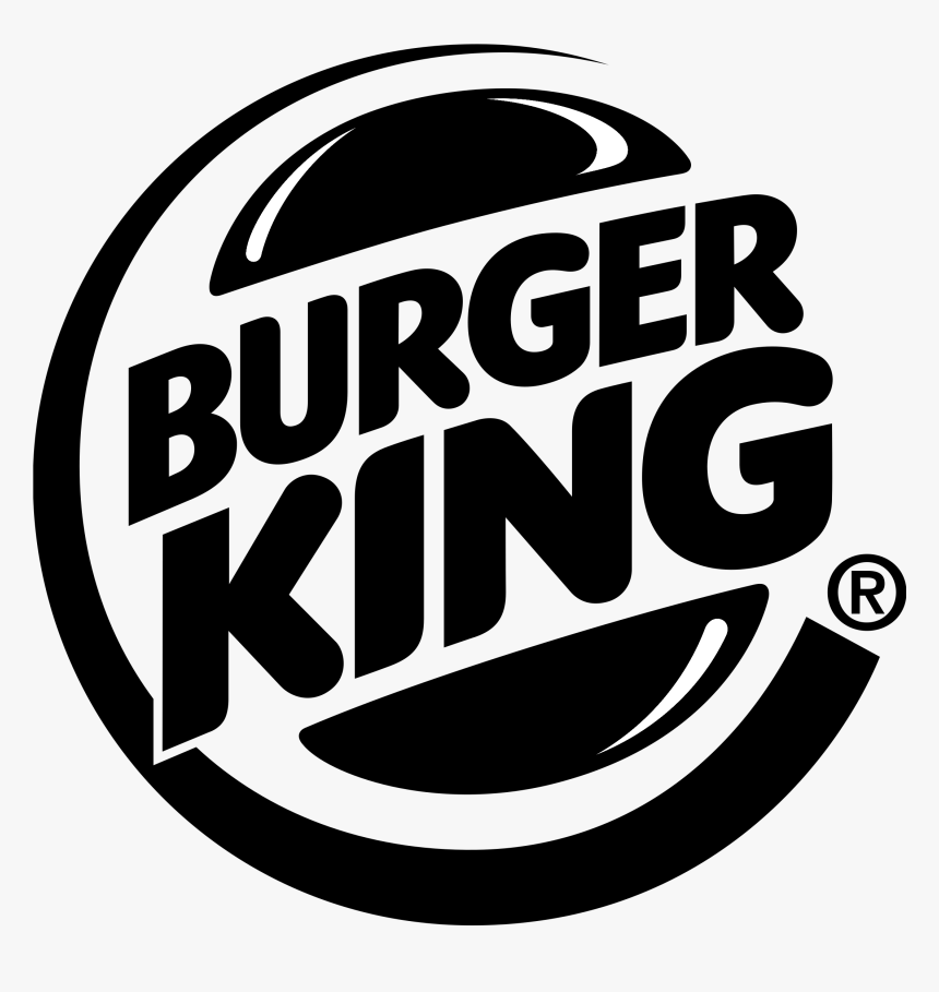 Burger King Logo Black And White - Circle, HD Png Download, Free Download