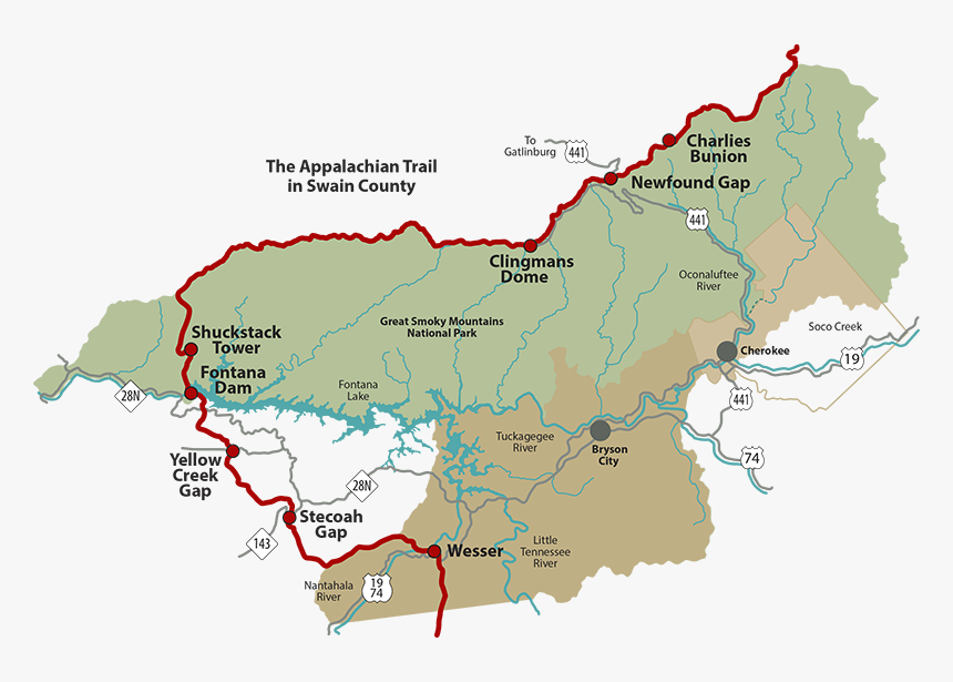 Nantahala Mountains North Carolina Appalachian Trail, HD Png Download, Free Download