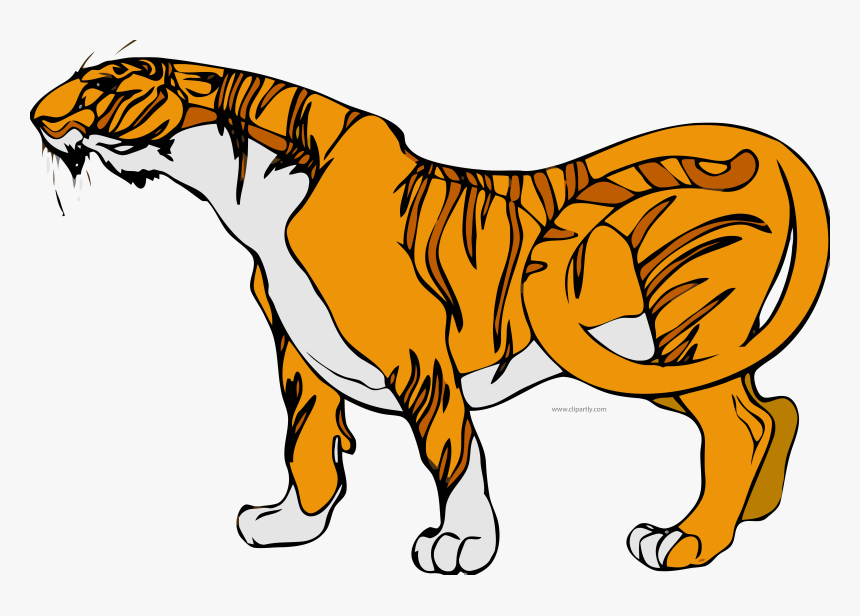 Tiger Moving Animation Clipart, HD Png Download, Free Download