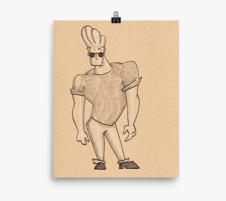 Johnny Bravo Art Print, HD Png Download, Free Download