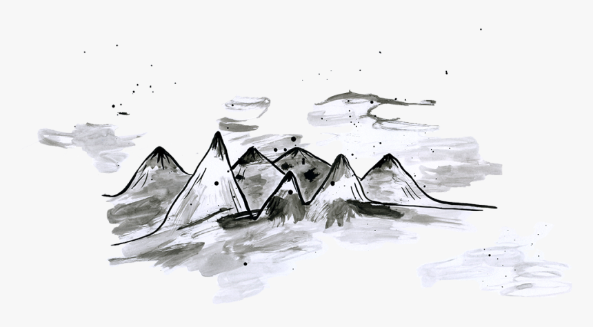 Transparent Mountain Outline Png - Png Sketch Mountain, Png Download, Free Download