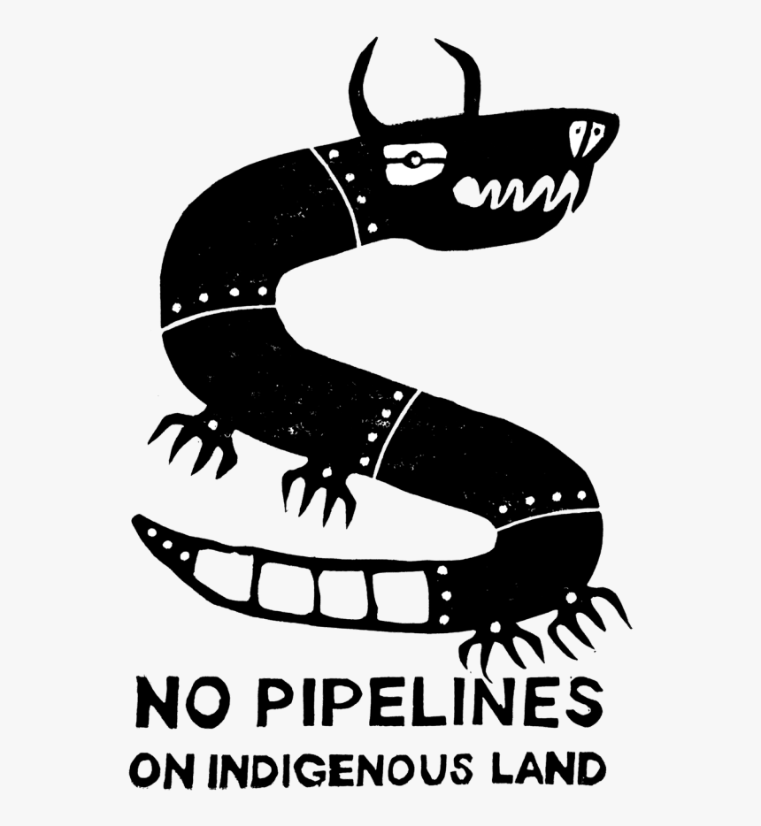 Mountain Outline Cliparts - No Pipelines On Indigenous Land, HD Png Download, Free Download