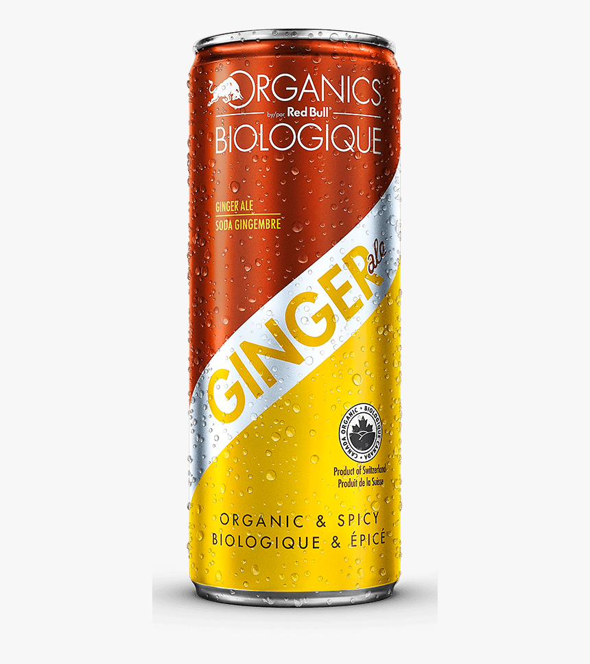 Red Bull Organics Ginger Ale Dose - Caffeinated Drink, HD Png Download, Free Download