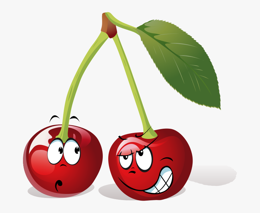 Cherry Cherries Cartoon Clipart Transparent Png - Cherry Cartoon Clipart, Png Download, Free Download