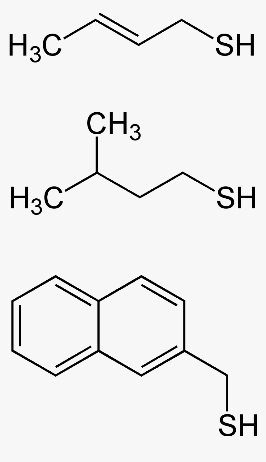 Skunk Spray Thiols Structural Formulae - Methylene Blue Molecular Structure, HD Png Download, Free Download