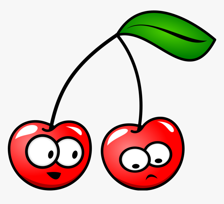 Funny Cherry Clipart - Cartoon Cherries With Faces, HD Png Download, Free Download