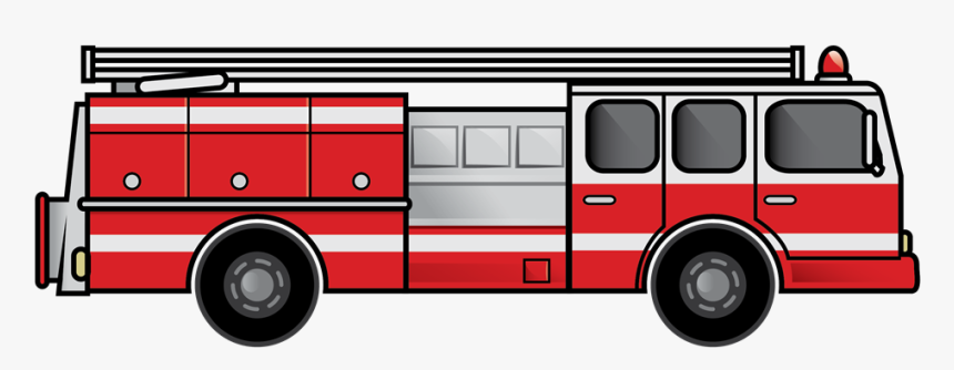 Fire Engine Red Truck Clip Art - Transparent Background Fire Truck Clipart, HD Png Download, Free Download