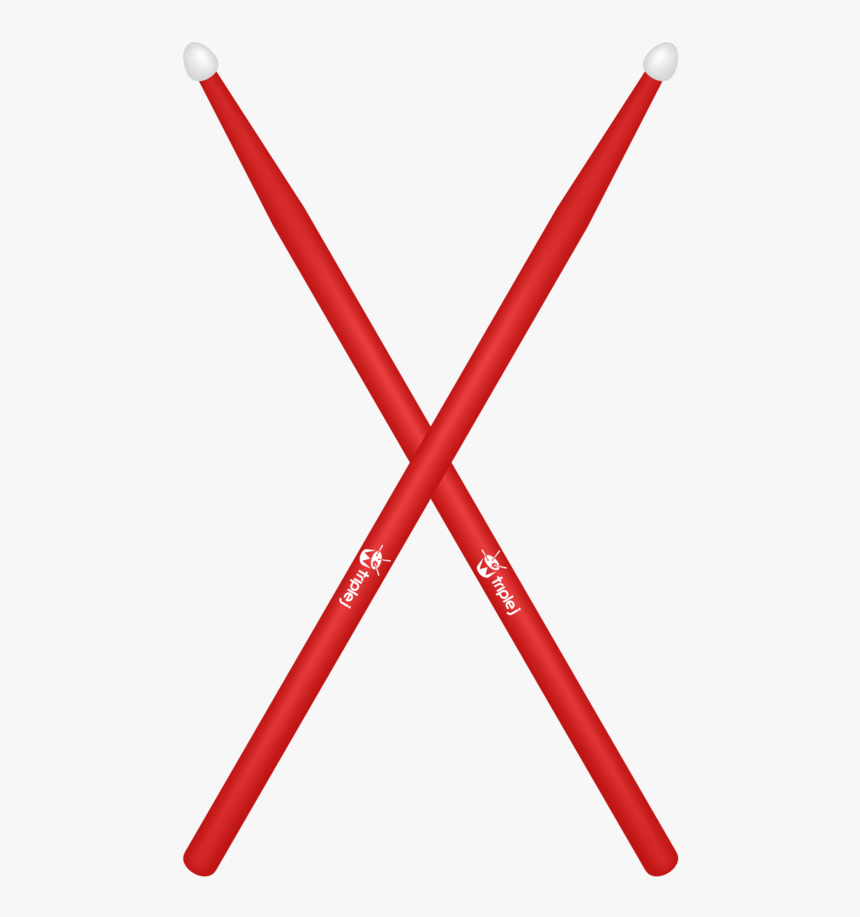 Triple J Logo Drumsticks - Red Drumsticks, HD Png Download, Free Download